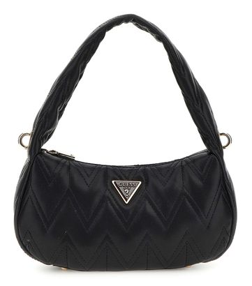 GUESS Eda Top Zip Shoulder Bag Black