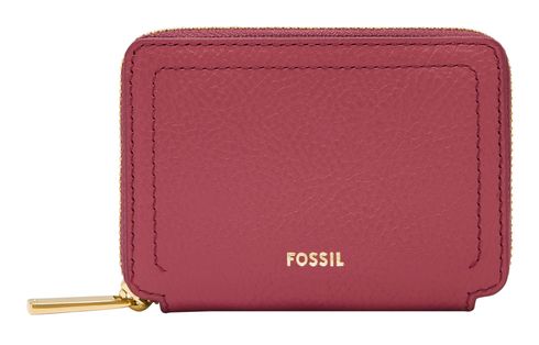 FOSSIL Logan Zip Around Card Case RFID mohair