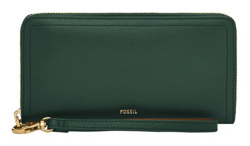 FOSSIL Logan RFID Zip Around Clutch Viridian