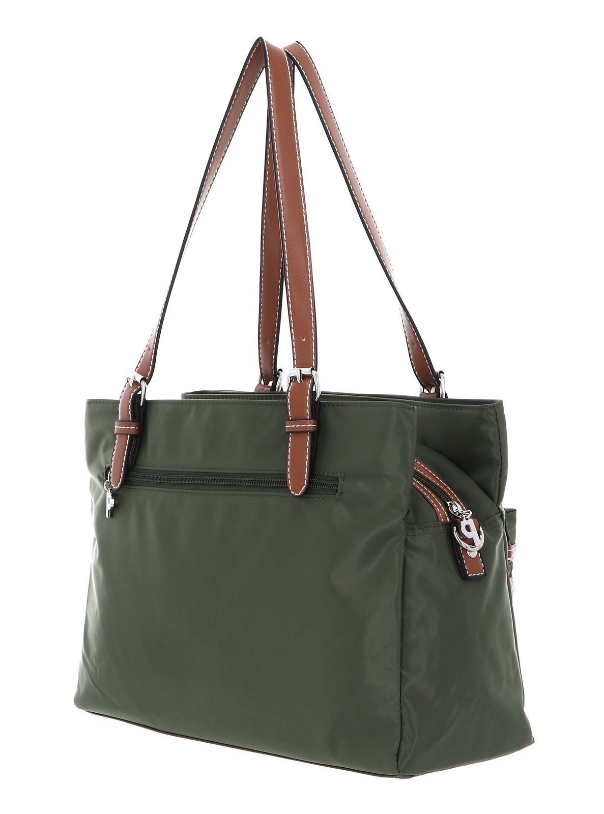 PICARD Sonja Borsa A Tracolla In Nylon, Colore Pesto (verde/marrone), 22x15x6 Cm
