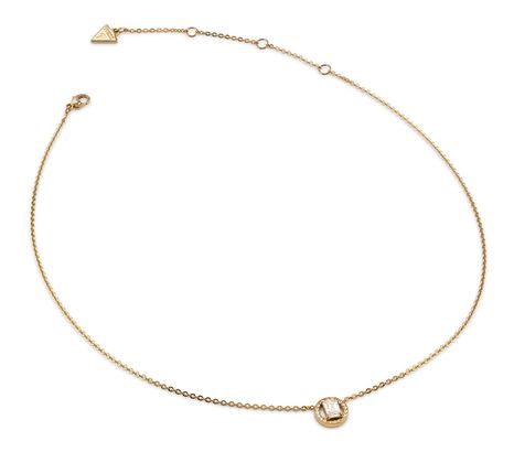 GUESS Tiny Dancer Round Crystals Bracelet S Yellow Gold