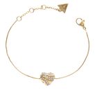 GUESS In My Heart Snake Chain Bracelet S Yellow Gold GUESS In My Heart Snake Chain Bracelet S Yellow Gold