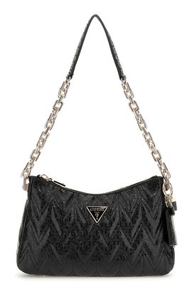 GUESS Adelard Top Zip Shoulder Bag Black