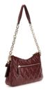 GUESS Adelard Top Zip Shoulder Bag Burgundy