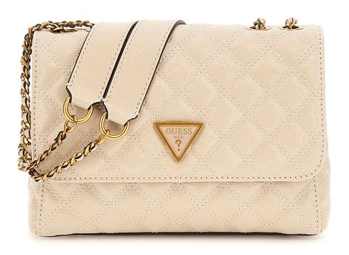 GUESS Giully 2 Compartment Convertible Flap Almond