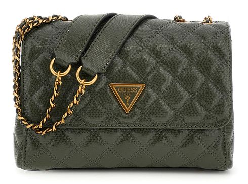 GUESS Giully 2 Compartment Convertible Flap Olive