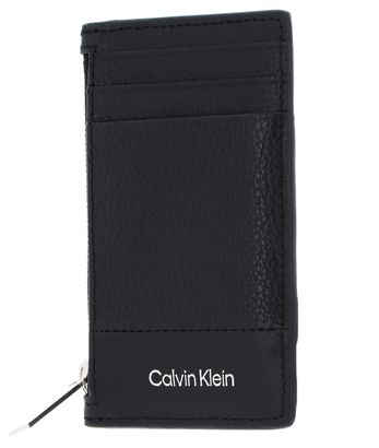 Calvin Klein Subtle Mix Cardholder Black Pebble And Smooth