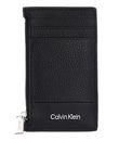 Calvin Klein Subtle Mix Cardholder Black Pebble And Smooth Calvin Klein Subtle Mix Cardholder Black Pebble And Smooth