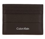 Calvin Klein Subtle Mix Cardholder Java Brown Pebble And Smooth