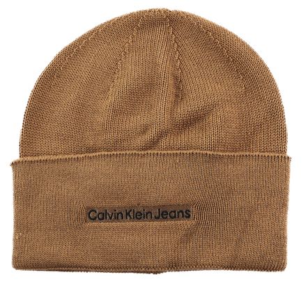 Calvin Klein CKJ Inst Embro Beanie Savannah tan