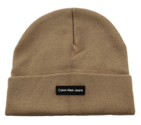 Calvin Klein CKJ Inst Patch Beanie Travertine