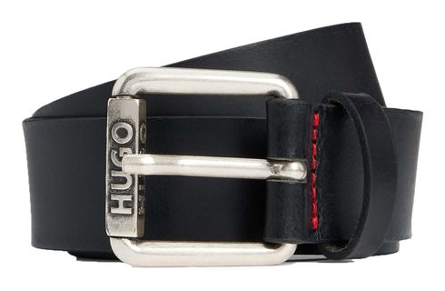 HUGO Grimm Sz35 Leather Belt W115 Black