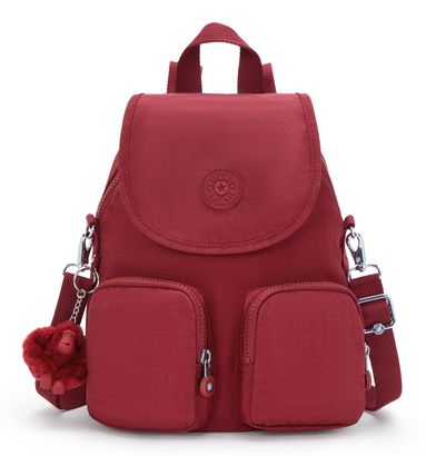 kipling Basic Eyes Wide Open Firefly Up Small Backpack Funky Red