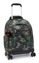 kipling Back To School Print Sari Wheeled Backpack Camo Treasure