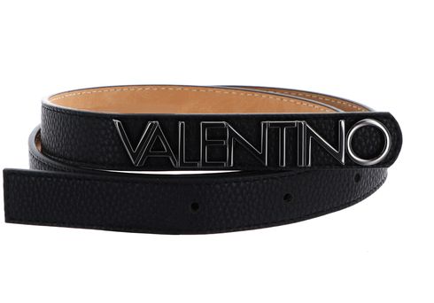 VALENTINO Bolt Plaque Buckle Belt W90 Nero / C. Fucile