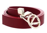 VALENTINO Roof Plaque Buckle Belt W95 Rosso Scuro / Oro - kürzbar VALENTINO Roof Plaque Buckle Belt W95 Rosso Scuro / Oro - kürzbar
