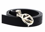 VALENTINO Roof Plaque Buckle Belt W95 Nero / Oro - kürzbar VALENTINO Roof Plaque Buckle Belt W95 Nero / Oro - kürzbar