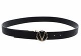 VALENTINO Roof Plaque Buckle Belt W95 Nero / Oro - kürzbar VALENTINO Roof Plaque Buckle Belt W95 Nero / Oro - kürzbar