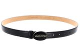 VALENTINO Block Plaque Buckle Belt W85 Nero / Oro - kürzbar VALENTINO Block Plaque Buckle Belt W85 Nero / Oro - kürzbar