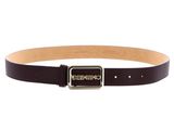 VALENTINO Around Plaque Buckle Belt W95 Vino / Oro - kürzbar VALENTINO Around Plaque Buckle Belt W95 Vino / Oro - kürzbar