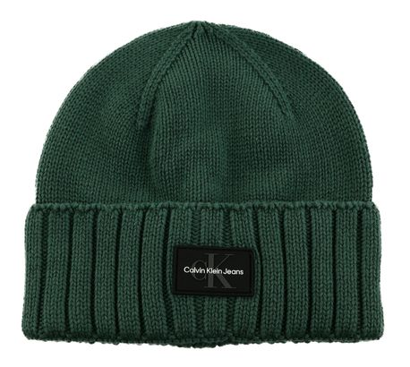 Calvin Klein CKJ Mono Logo Rub Beanie Green Palm