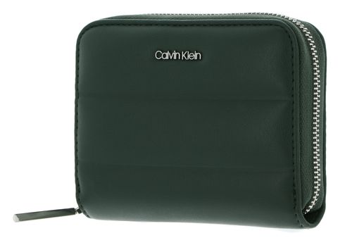 Calvin Klein Line Quilt Zip Around Wallet Palm Green