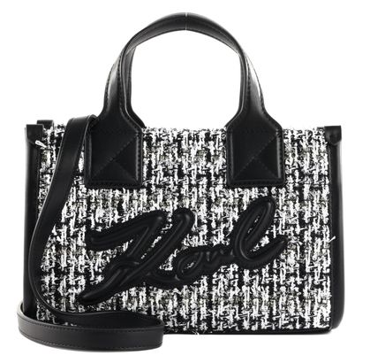 KARL LAGERFELD Belle De Jour Crossbody Tote S Black / White