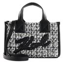 KARL LAGERFELD Belle De Jour Crossbody Tote S Black / White KARL LAGERFELD Belle De Jour Crossbody Tote S Black / White