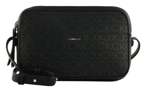 Calvin Klein CK Business Camera Bag Black Monogram Pu