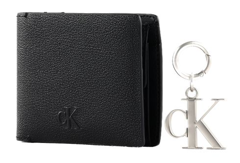 Calvin Klein CKJ SLG Gift Gift Bifold Wallet / Coin & Key Fob Black