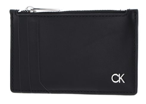 Calvin Klein Metal CK Cardholder Black Smooth