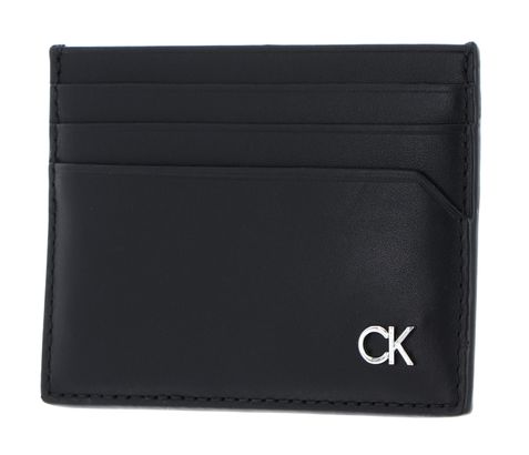 Calvin Klein Metal CK Cardholder Black Smooth