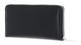 Calvin Klein EMBOSSED CALVIN Logo Zip Around Wallet Black