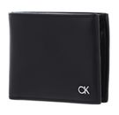Calvin Klein Metal CK Bifold Wallet Black Smooth