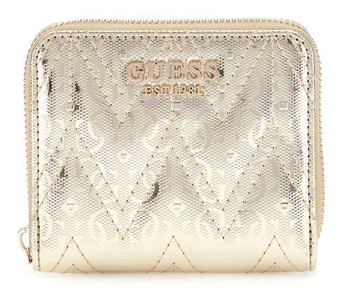 GUESS Adelard SLG Small Zip Around Wallet Gold