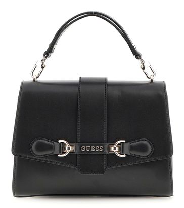 GUESS Nolana Top Handle Flap Bag Black