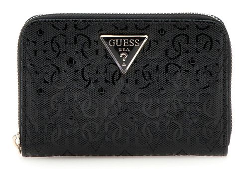 GUESS Laurel SLG Medium Zip Around Wallet Black