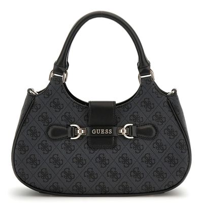 GUESS Nolana Girlfriend Satchel Coal Logo