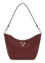 GUESS Eco Gloriana Top Zip Shoulder Bag Burgundy GUESS Eco Gloriana Top Zip Shoulder Bag Burgundy