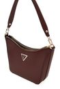GUESS Eco Gloriana Top Zip Shoulder Bag Burgundy GUESS Eco Gloriana Top Zip Shoulder Bag Burgundy