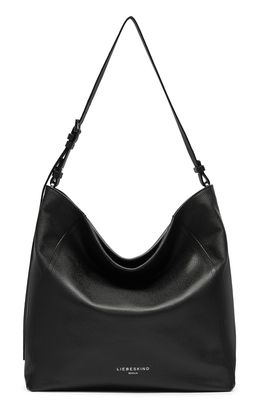 LIEBESKIND BERLIN Chudy Small Pebble Hobo Bag L Black