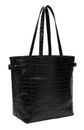 LIEBESKIND BERLIN Lora Croco Tote Bag Black