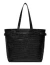 LIEBESKIND BERLIN Lora Croco Tote Bag Black