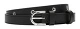 LIEBESKIND BERLIN Fab 5 Small Pebble Eyelts Belt 1.8 CM W95 Black LIEBESKIND BERLIN Fab 5 Small Pebble Eyelts Belt 1.8 CM W95 Black