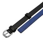 LIEBESKIND BERLIN Fab 5 Kodiaq Sheep Roller Buckle Belt 1.8 CM W105 Black