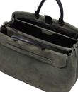 LIEBESKIND BERLIN Lora Suede Satchel L Cypress Green LIEBESKIND BERLIN Lora Suede Satchel L Cypress Green