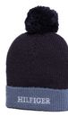 TOMMY HILFIGER Monotype Giftpack Beanie + Snood L / XL Space Blue TOMMY HILFIGER Monotype Giftpack Beanie + Snood L / XL Space Blue