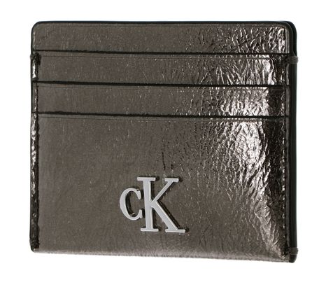 Calvin Klein Minimal Monogram Cardcase Gunmetal