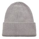 Calvin Klein Cotton / Wool Fine Rib Beanie Mid Gray Calvin Klein Cotton / Wool Fine Rib Beanie Mid Gray