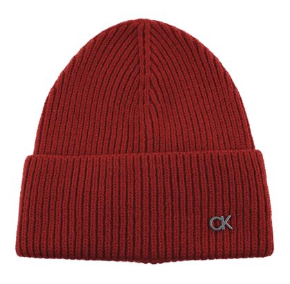 Calvin Klein Ck Daily + Chunky Rib Beanie Scarlet Sage